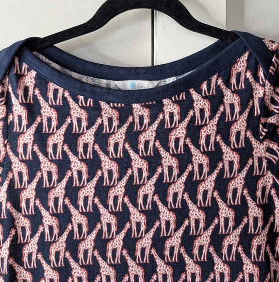 Boden Georgia Giraffe T-shirt Dress sz 2 - Picture 5 of 7